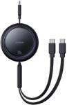 Baseus Bright Mirror Series USB-C Behúzható Kábel - 2 x USB-C 100W 1m - Fekete (Type-C USB kábel)