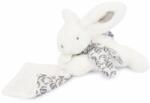 Doudou Iepuras Doudou - jucarie de plus cu paturica, 16 cm (DC4152/alb)