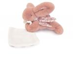 Doudou Iepuras Doudou - jucarie de plus cu paturica, 16 cm (DC4152/roz)