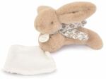 Doudou Iepuras Doudou, jucarie de plus cu paturica, 0 ani +, 16 cm, Bej (DC4152/bej)