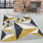  Modern Szőnyeg Charlotte 396 Mustar-Gray 160 x 230 cm Sárga-Szürke