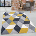  Modern Szőnyeg Charlotte 8797 Yellow-Gray 80 x 250 cm Sárga-Szürke