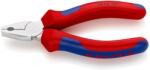 KNIPEX Комбинирани клещи, хромирани, синьо-червена ръкохватка 110мм, Knipex (K0805110)