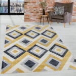  Modern Szőnyeg Charlotte 2404 Mustar-Gray 60 x 220 cm Sárga-Szürke