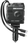 XO CC66 autós gyorstöltő PD + QC lightning és type-c kábellel (Fekete)