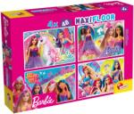 Lisciani Puzzle de podea pentru copii Lisciani din 4 х 48 XXL piese - Barbie (99467) Puzzle