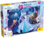 Lisciani Puzzle cu două fețe Lisciani de colorat din 24 piese - Regatul Înghețat (74006) Puzzle