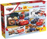 Lisciani Puzzle cu două fețe Lisciani de colorat din 2 х 24 piese - Mașinile (91713) Puzzle