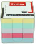 OPTIMA Kockatömb színes OPTIMA 9x9x9 cm műanyag tartóban 22944 (22944)