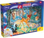Lisciani Puzzle cu două fețe Lisciani de colorat din 60 piese - Bambi (47932) Puzzle