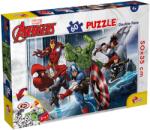 Lisciani Puzzle cu două fețe Lisciani de colorat din 60 piese - Răzbunătorii în acțiune (99696) Puzzle