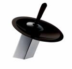 Inter Ceramic Baterie lavoar Inter Ceramic Orekio monocomanda crom cu sticla neagra (1539273 BLACK)