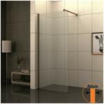 Inter Ceramic Paravan de dus tip Walk-In Inter Ceramic profil rose gold - sticla transparenta 80x200 cm (117/80)