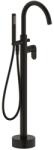 Inter Ceramic Baterie cada - dus freestanding Inter Ceramic finisaj negru cu set de dus (8213B)