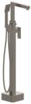 Inter Ceramic Baterie cada - dus freestanding Inter Ceramic gri mat cu set de dus (8215GG)