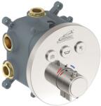 Inter Ceramic Baterie cada-dus incastrata Inter Ceramic Grigo crom lucios cu corp ingropat (595029C)