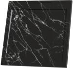 Inter Ceramic Cadita compozit pentru dus Inter Ceramic patrata 90x90 cm negru mat finisaj marmura (9090MB-2)