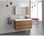 Drop Dulap cu oglinda suspendat Drop Luxus maro 2 usi 97 cm (5KLX090WD)