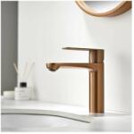 Inter Ceramic Baterie lavoar Inter Ceramic Verona monocomanda rose gold periat (111320 BRUSH ROSE GOLD)
