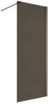 Inter Ceramic Paravan de dus tip Walk-In Inter Ceramic profil gri mat - sticla fumurie 100x200 cm (113GG/100 NANO)