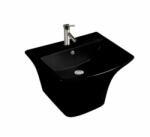 Inter Ceramic Lavoar suspendat Inter Ceramic dreptunghiular negru lucios 53.5 cm (5345 BLACK)