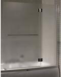 Inter Ceramic Paravan de cada batant Inter Ceramic 126x140 cm sticla opaca 5 mm profil crom lucios dreapta (S112DF R)