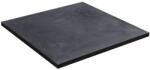 Inter Ceramic Cadita compozit pentru dus Inter Ceramic patrata 90x90 cm finisaj piatra mata-gri inchis (9010RS-3)