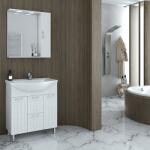 Drop Dulap cu oglinda suspendat Drop Ritmo alb 1 usa 68 cm dreapta (5KRTR70WH)