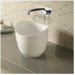 Inter Ceramic Lavoar pe blat Inter Ceramic Art rotund alb lucios 36 cm (599)