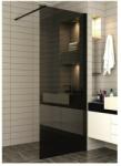Inter Ceramic Paravan de dus tip Walk-In Inter Ceramic profil negru mat - sticla fumurie 80x200 cm (113G/80 NANO)