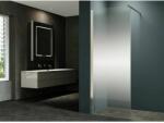 Inter Ceramic Paravan de dus tip Walk-In Inter Ceramic profil alb mat 90x200 cm sticla partial opaca (113 MW/90 UV)