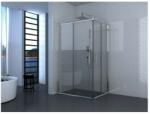 Inter Ceramic Cabina de dus dreptunghiulara Inter Ceramic cu usa glisanta 80x110 cm crom transparent (787TR)