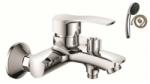 Inter Ceramic Baterie cada-dus Inter Ceramic Quadrat monocomanda crom lucios cu set de dus (662530)