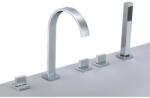 Inter Ceramic Baterie cada-dus Inter Ceramic dubla comanda crom cu set de dus (6218028)
