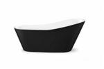 Inter Ceramic Cada freestanding Inter Ceramic acril negru-alb 180x80 cm (LB 1882 B)