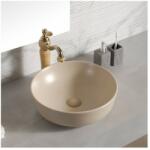 Inter Ceramic Lavoar pe blat Inter Ceramic Art rotund bej mat 41.5 cm (875BEIGE)