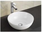 Inter Ceramic Lavoar pe blat Inter Ceramic Art rotund alb lucios 40 cm (814)