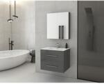 Drop Dulap cu oglinda suspendat Drop Torino antracit 2 usi 60 cm (5KTO060AG)