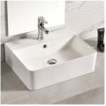 Inter Ceramic Lavoar pe blat Inter Ceramic Art dreptunghiular alb lucios 52 cm (889W)