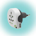 Q2 power Utazóadapter "world to switzerland usb" q2, 1.100210 (1.100210)