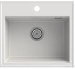 Gamma Modern 5055, 1 rekeszes gránit mosogató 560x500x210 mm, fehér, GMA-ZM-55-WH (GMA-ZM-55-WH)