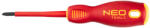NEO TOOLS Csavarhúzó SL/PZ1 80mm, 1000V, szigetelt (04-219)