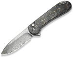 CIVIVI Button Lock Elementum II C18062P-10 Damascus Carbon Fiber/Resin (C18062P-10)
