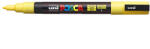 uni Dekormarker, Uni Posca PC-3M, 0, 9-1, 3 mm, kúpos hegy, sárga