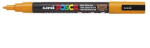uni Dekormarker, Uni Posca PC-3M, 0, 9-1, 3 mm, kúpos hegy, ragyogó sárga