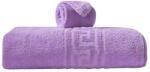 Pucioasa Prosop bumbac 100% cu bordura greceasca, 500gr/m2, 30x50cm Lila Prosop