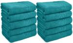 Ralex Pucioasa Pachet 10 prosoape baie 50x90 cm Bumbac 100%, Greek Border 500 grame/mp, Turcoaz Prosop