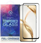 Honor 200 5G üvegfólia, tempered glass, előlapi, 5D, edzett, hajlított, fekete kerettel