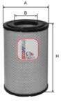 SOFIMA Filtru aer SOFIMA S 7645 A - fixbox