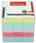 Optima Kockatömb színes OPTIMA 9x9x9 cm műanyag tartóban (22944) - fotoland